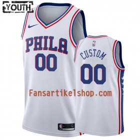 NBA Philadelphia 76ers Trikot Benutzerdefinierte Nike 2019-2020 Association Edition Swingman - Kinder